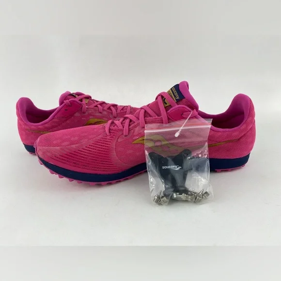 Saucony Kilkenny XC 9 Men's Cross Country Shoes Pink Running Track S29080-41 - Picture 8 of 12